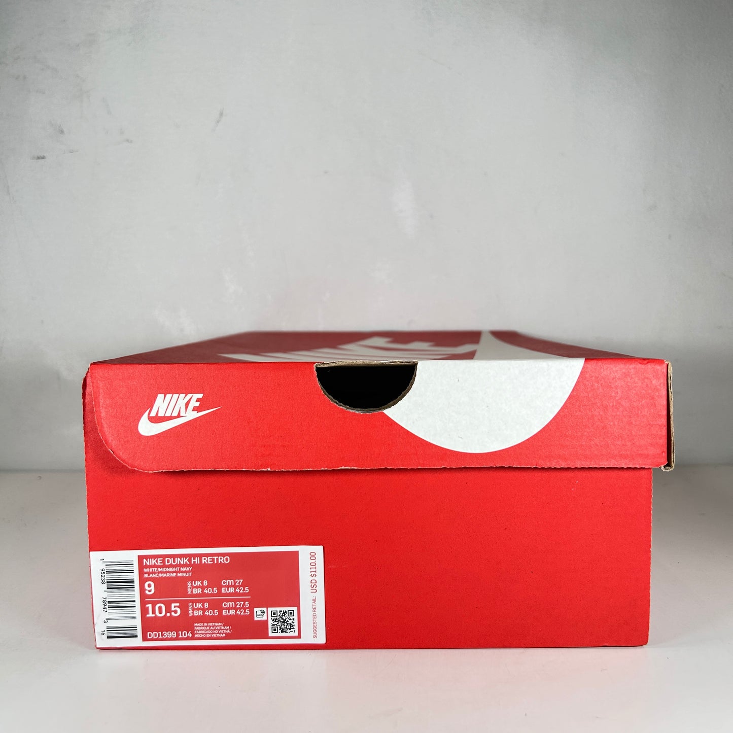 DD1399 104 Nike Dunk High Championship Navy [USED] - 9 M (Used)