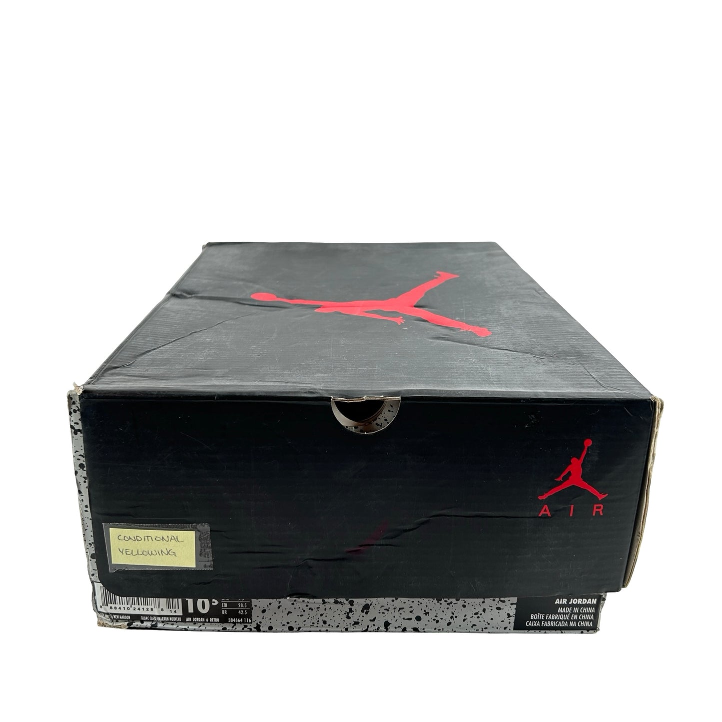 384664 116 Jordan 6 Maroon [CONDITIONAL] - 10.5 M (Yellowing)