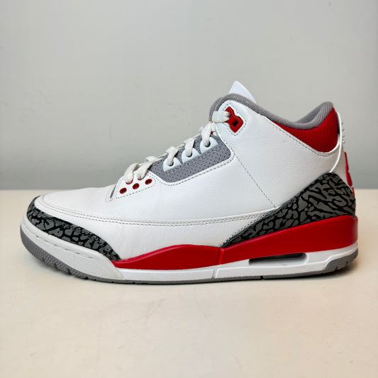 DN3707 160 Jordan 3 Retro Fire Red (2022) [USED] - 8 M (Used)