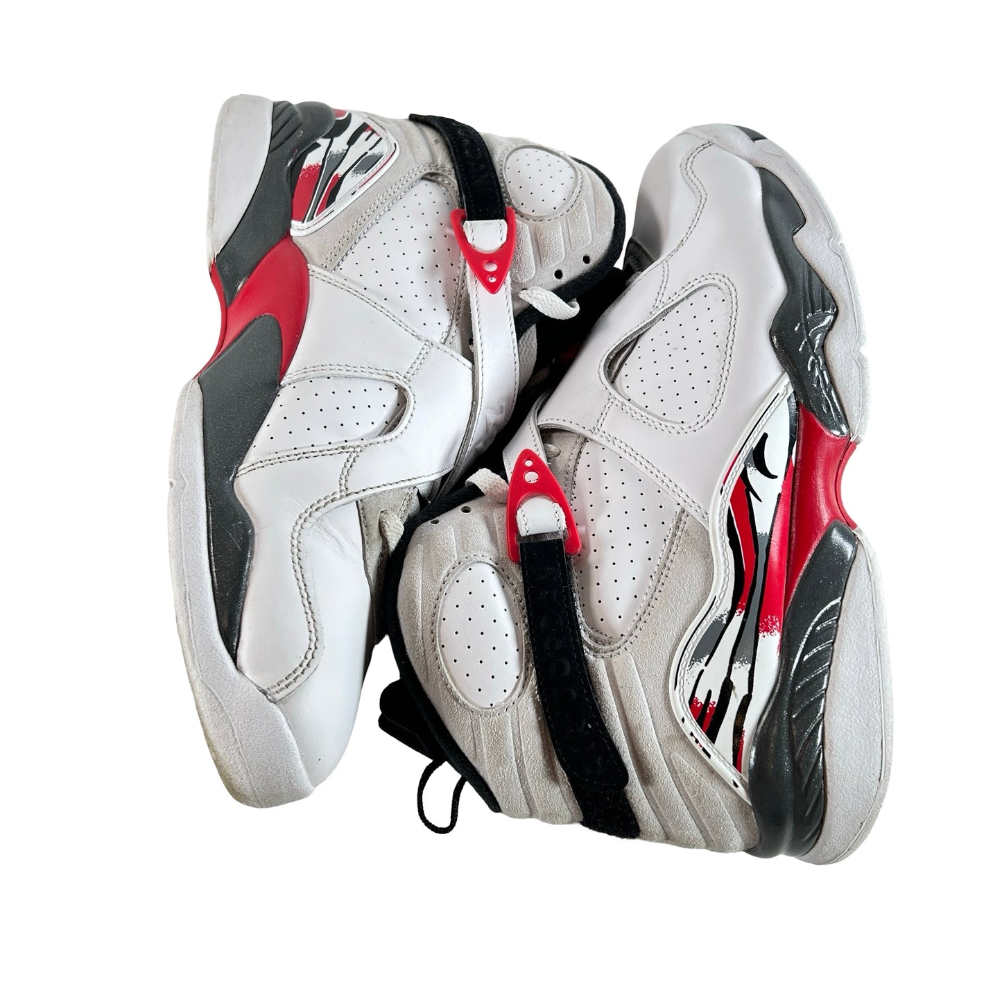305381 100 Jordan 8 Retro White True Red (2025) [USED] - 9 M (Used5)