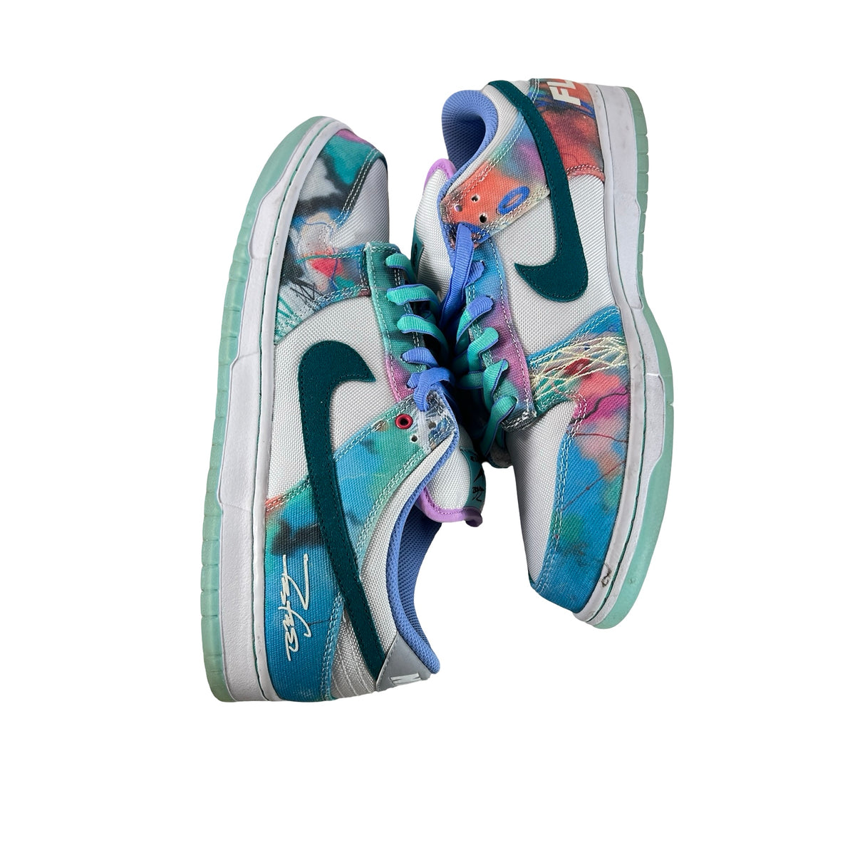 HF6061 400 Nike SB Dunk Low Futura Laboratories Bleached Aqua [USED] - 11 M (Used) (No Box)