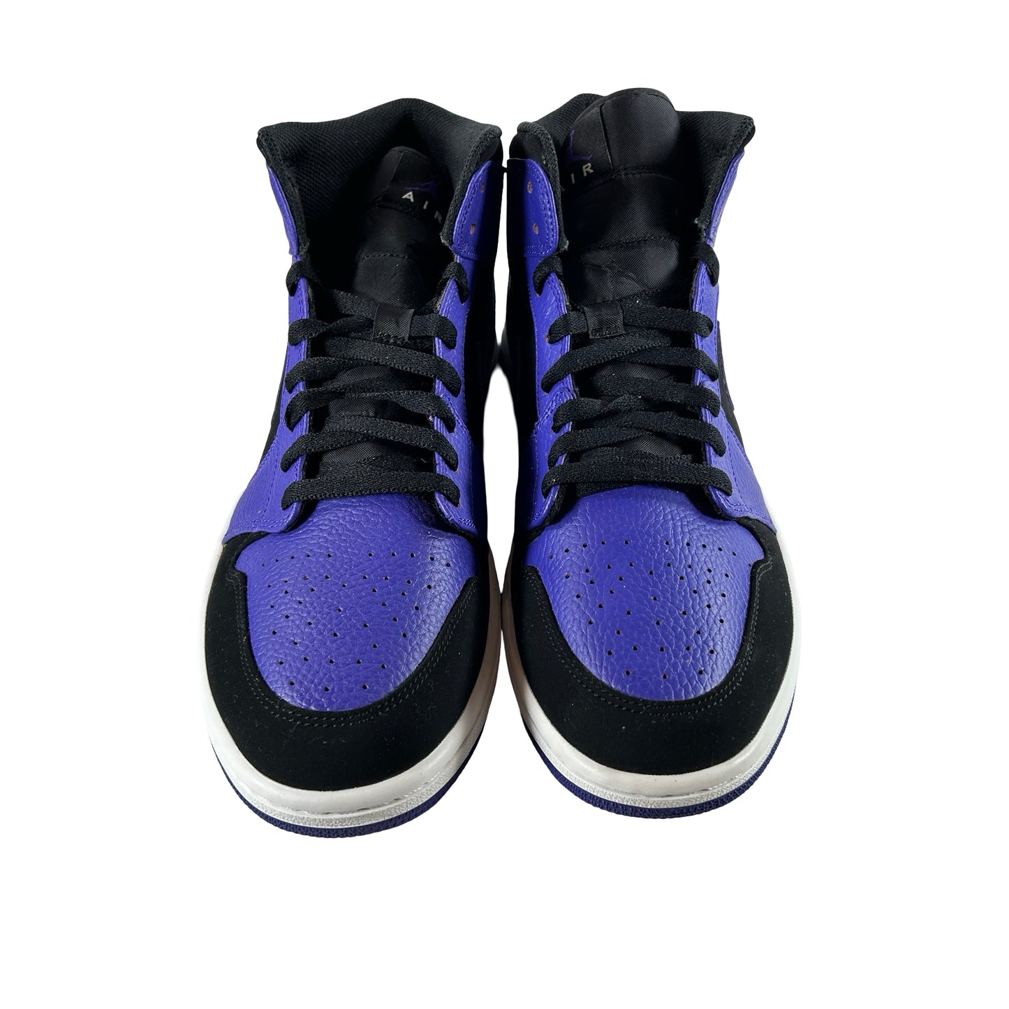 554724 051 Jordan 1 Mid Black Dark Concord [USED] - 12 M (VNDS)