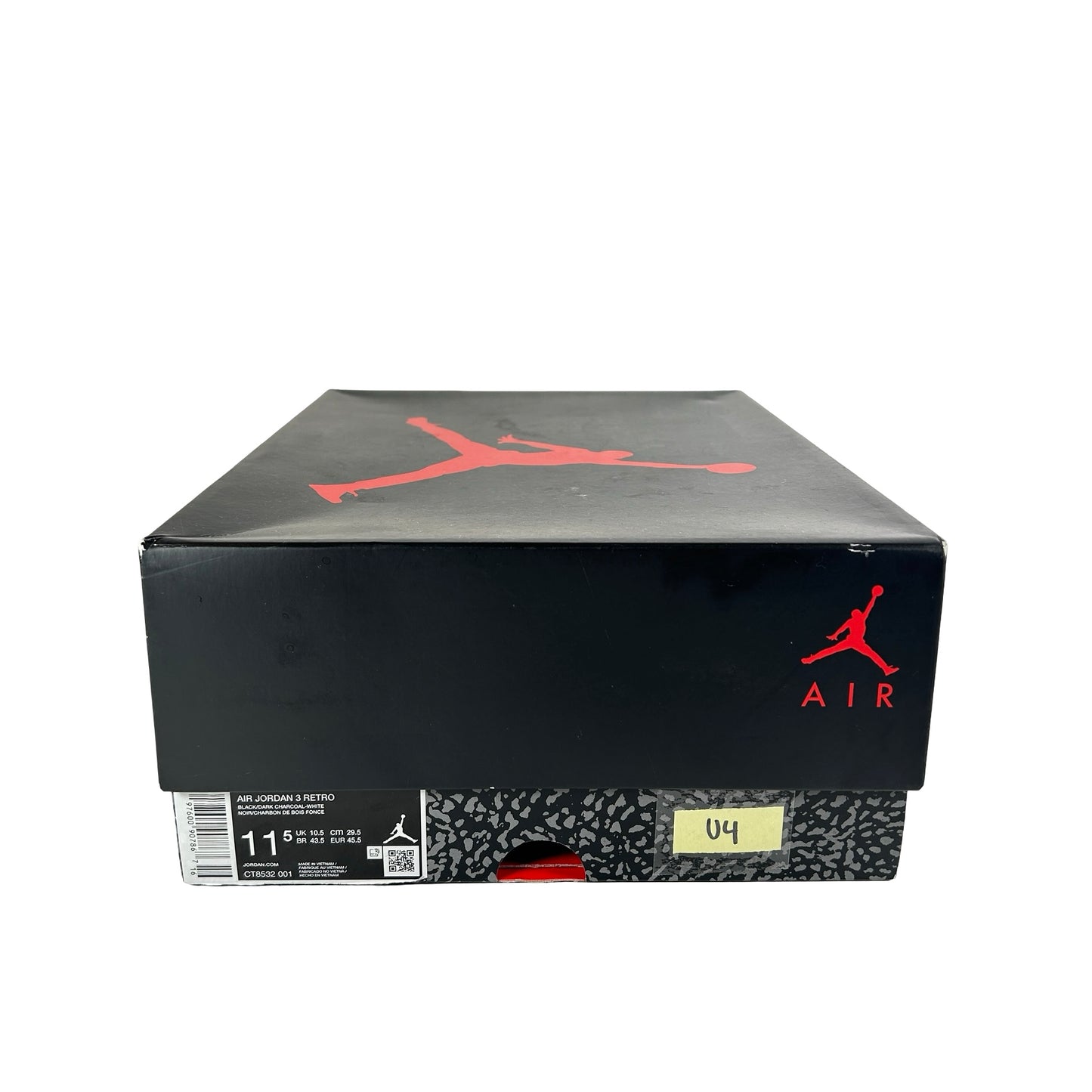 CT8532 001 Jordan 3 Retro Black Cat (2025) [USED] - 11.5 M (Used4)