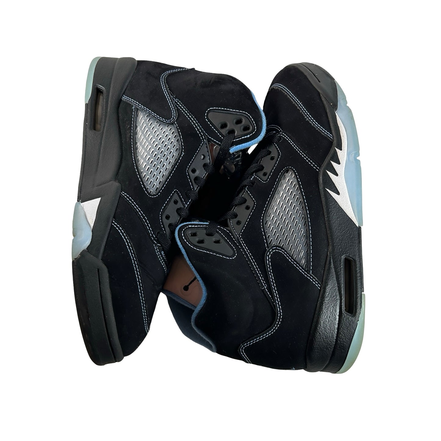 DD0587 008 Air Jordan 5 Retro Black University Blue (2026) [USED] - 9.5 M (Used) (No Box)