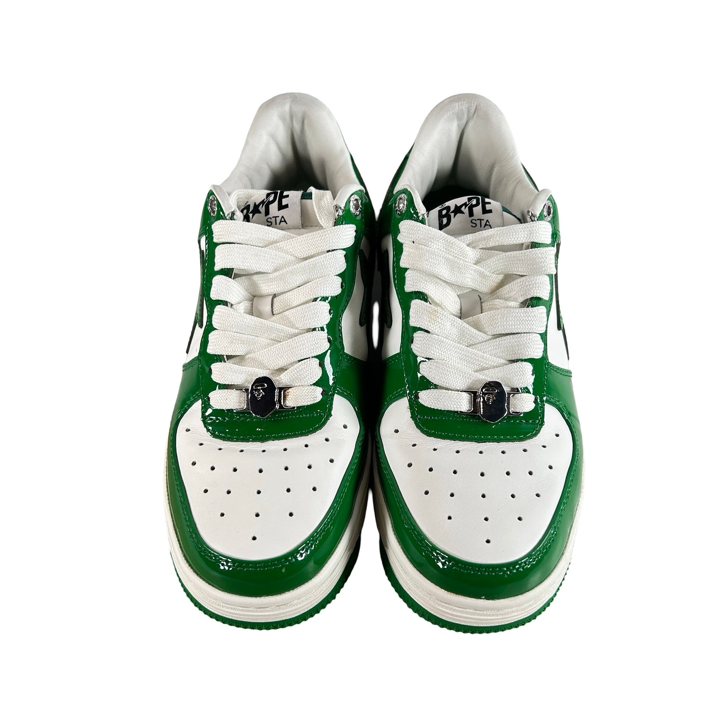 001FWH701001 GRN A A Bathing Ape Bape Sta Low Green [USED] - 8 M (Used)