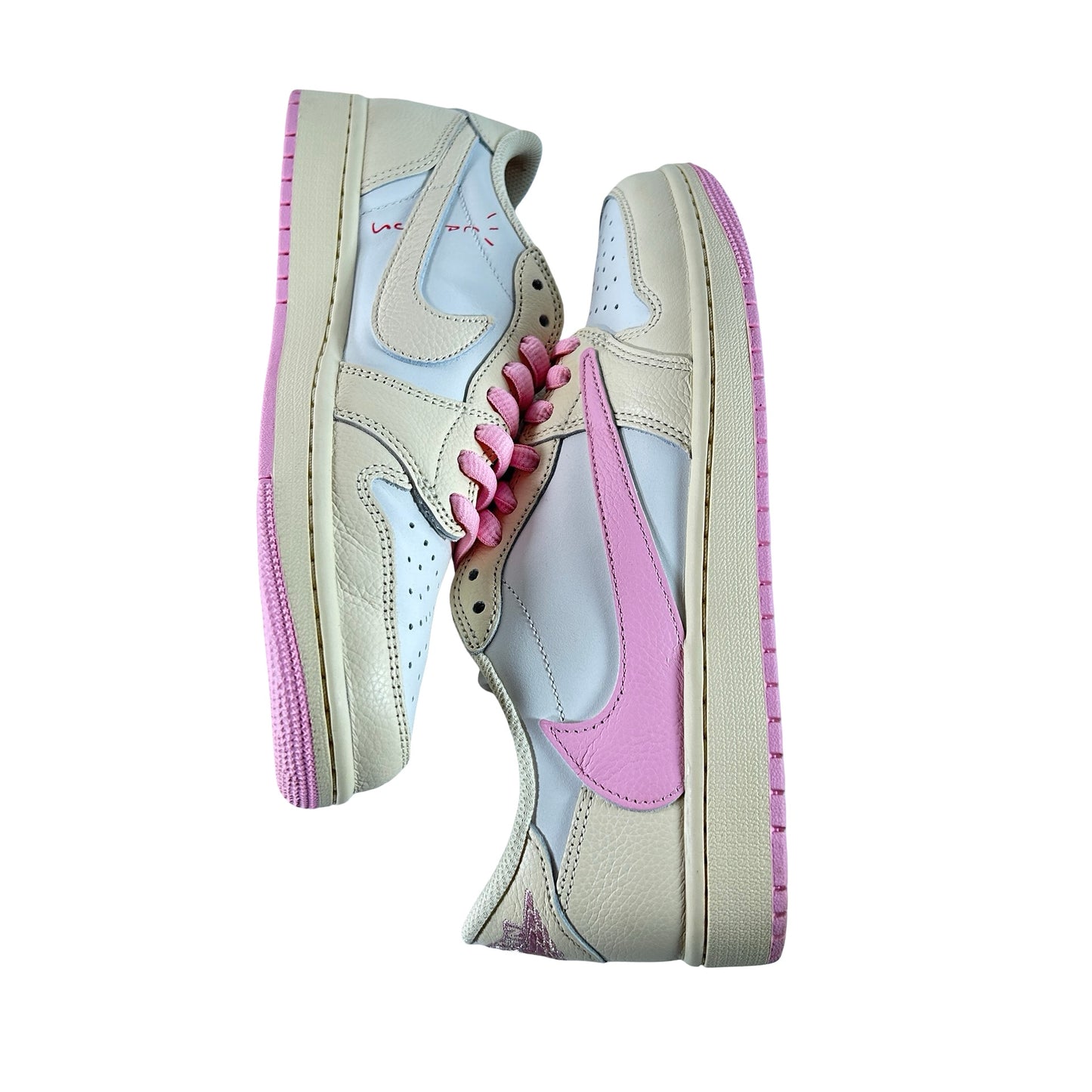 IQ7604 100 Jordan 1 Retro Low OG SP Travis Scott Shy Pink [USED] - 9 M (Used2)