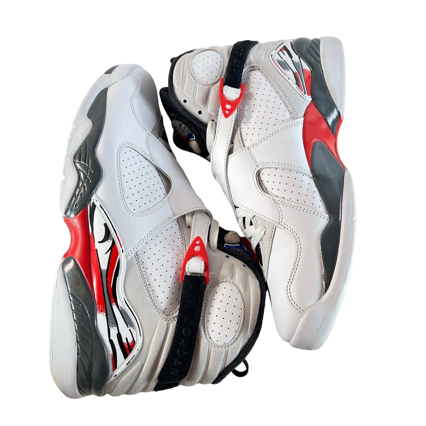 305381 100 Jordan 8 Retro White True Red (2025) [USED] - 11.5 M (Used)