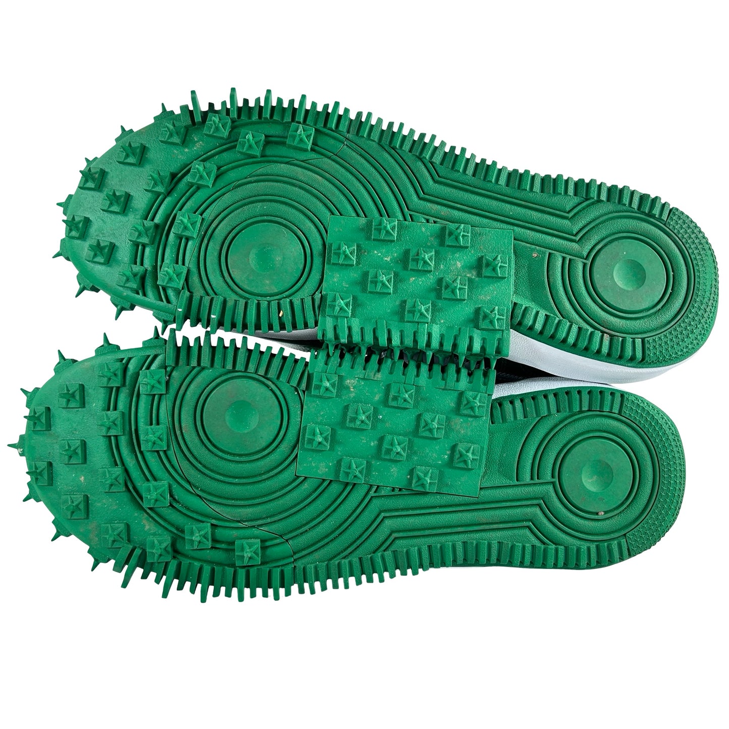 DR0500 300 Nike Air Force 1 Mid Off-White Pine Green [USED] - 12 M (Used) (No Box)