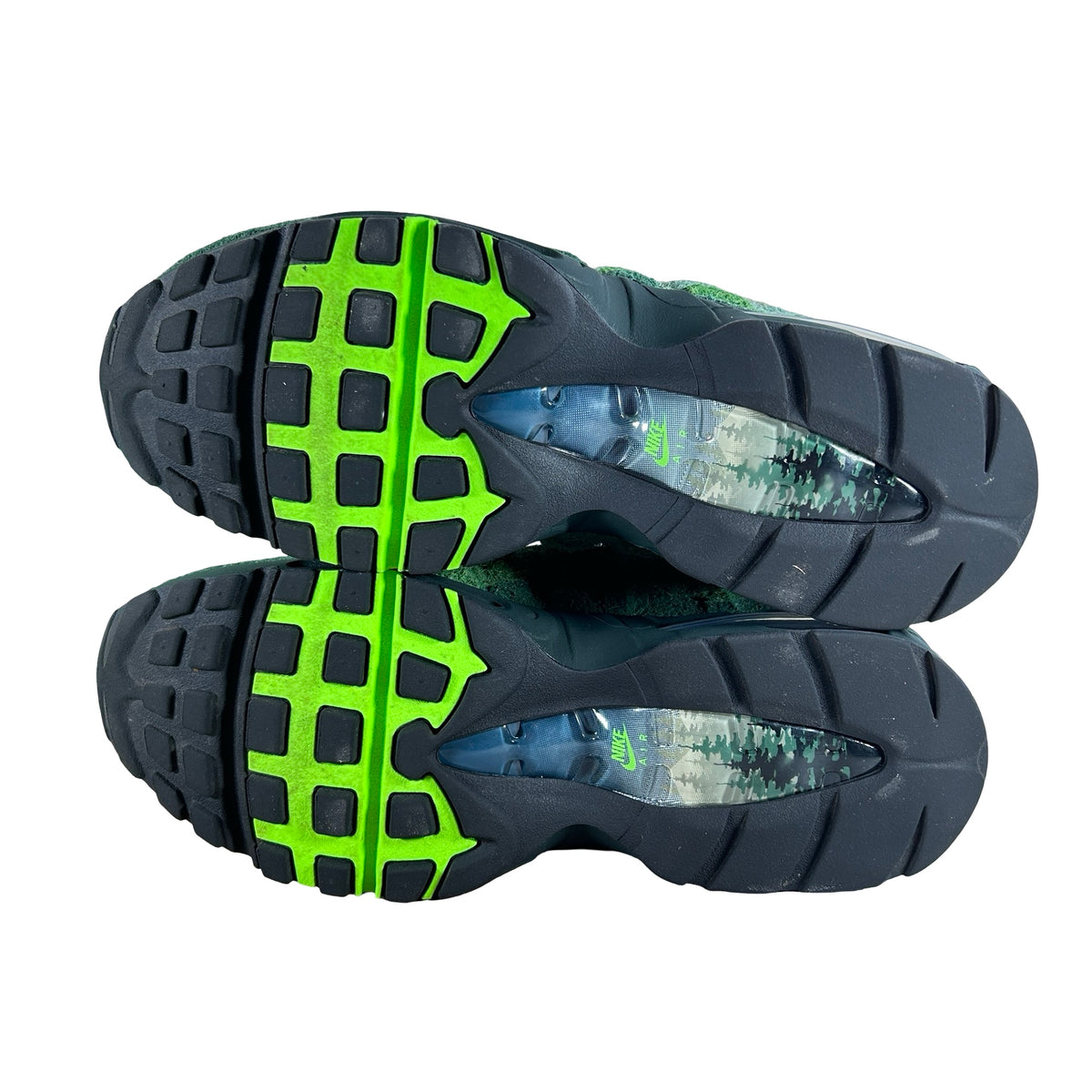 IQ3986 300 Nike Air Max 95 Big Bubble Ducks of a Feather Oregon Ducks The Woods [USED] - 8.5 M (Used2