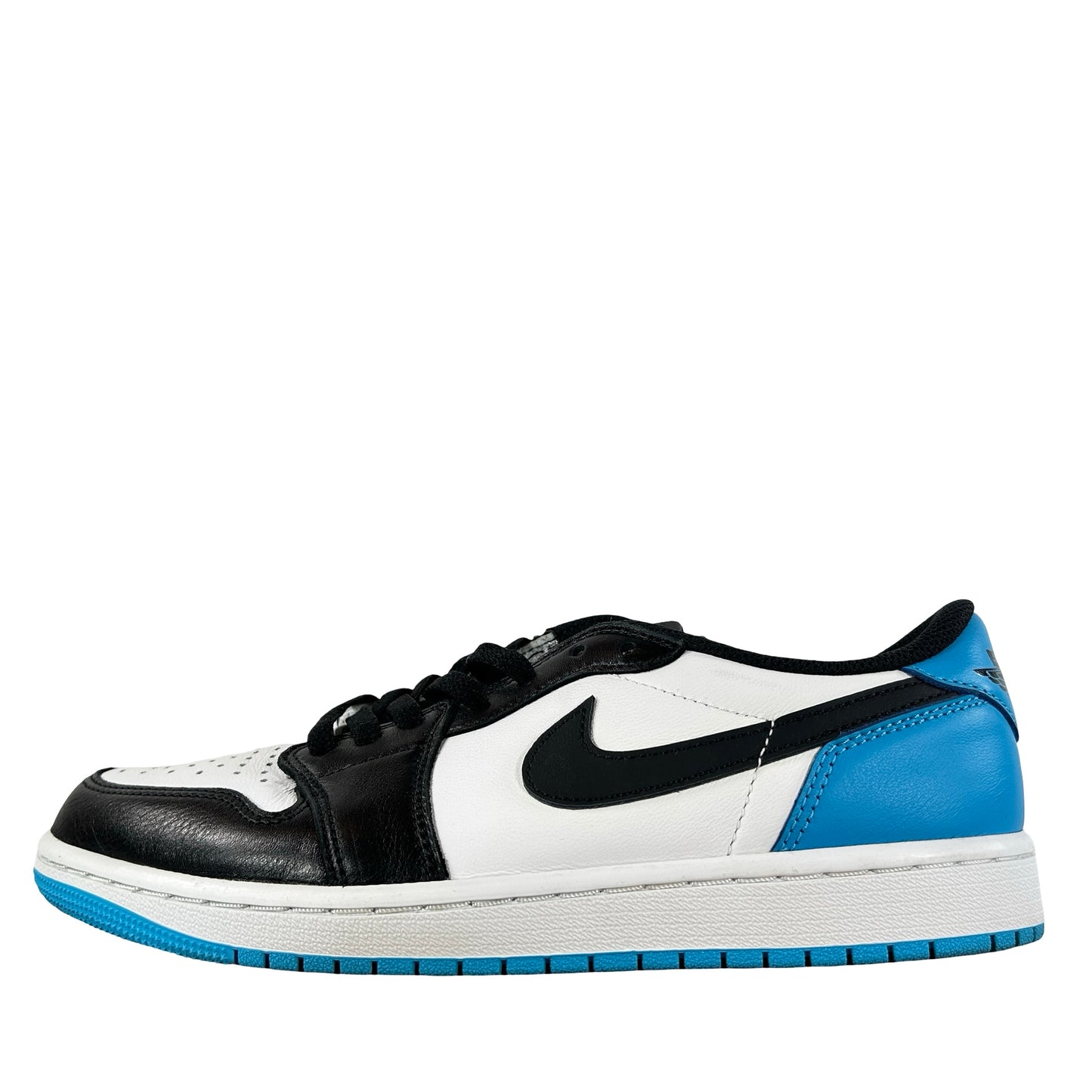 CZ0790 104 Jordan 1 Retro Low OG Black Dark Powder Blue [USED] - 8.5 M (Used2) (No Box2)