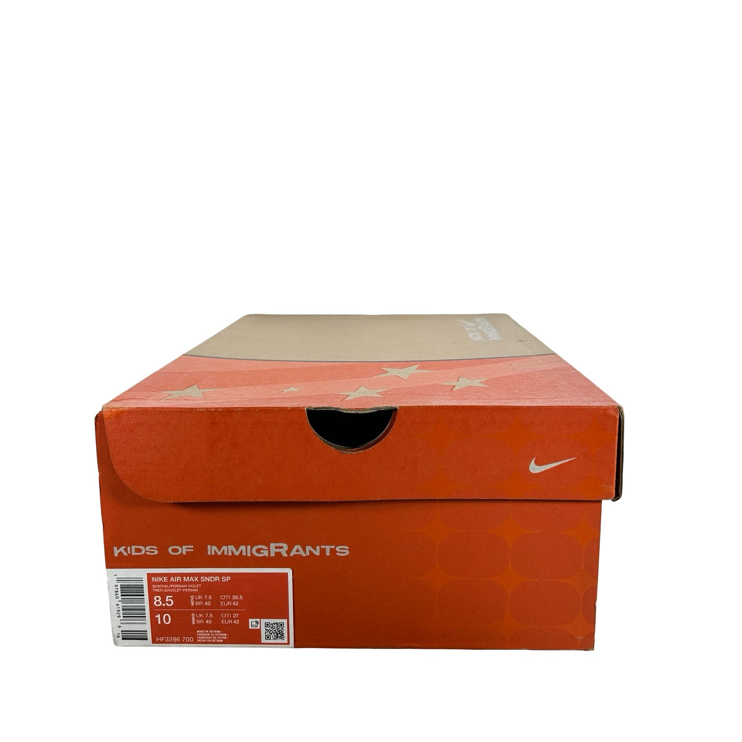 HF3286 700 Nike Air Max Sunder SP Kids of Immigrants Sunrise [USED] - 8.5 M (Used)