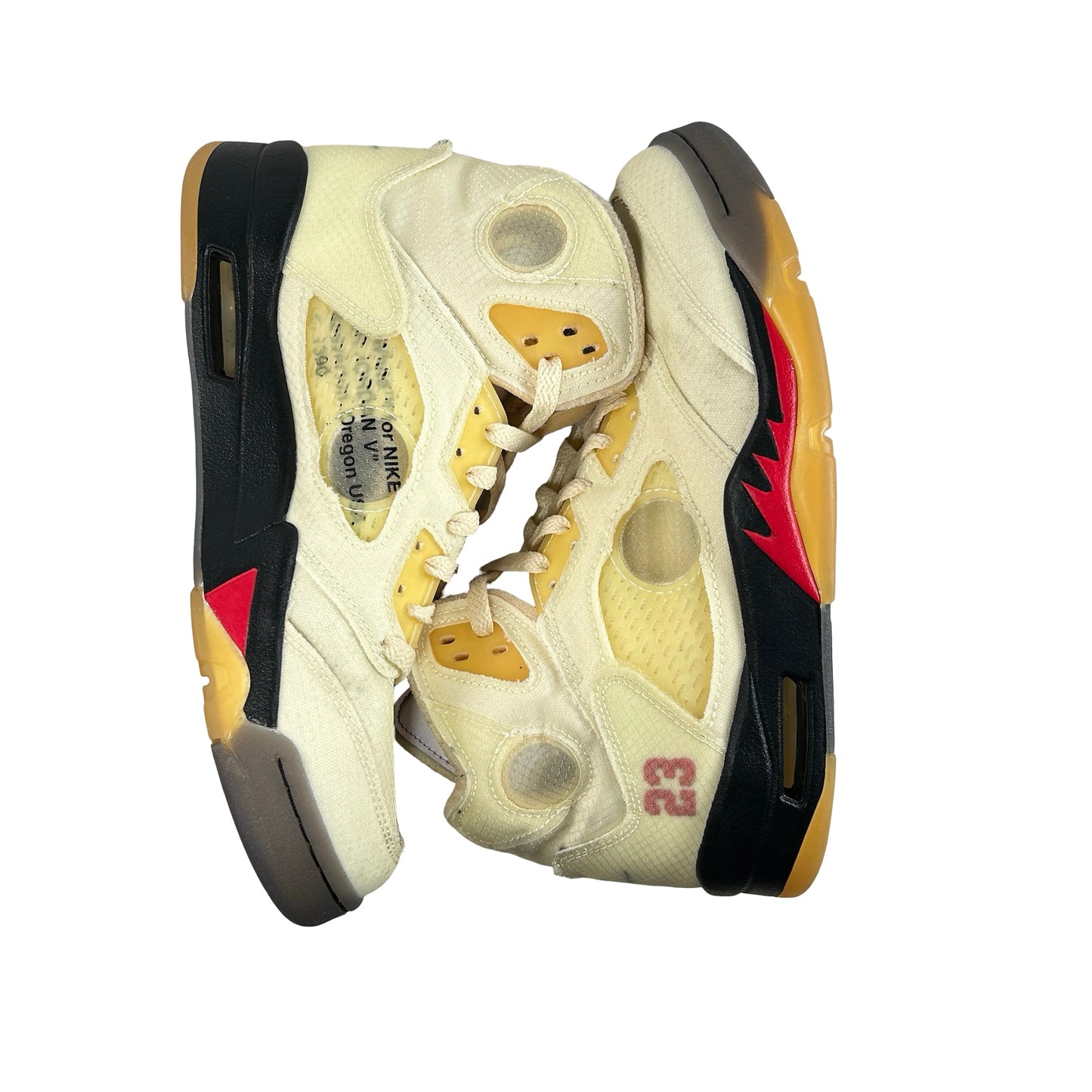 DH8565 100 Jordan 5 Retro Off-White Sail [USED] - 7.5 M (Used4)