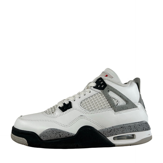 IB4171 100 Jordan 4 Retro White Cement (2025) (GS) [USED] - 7 Y (Used7)