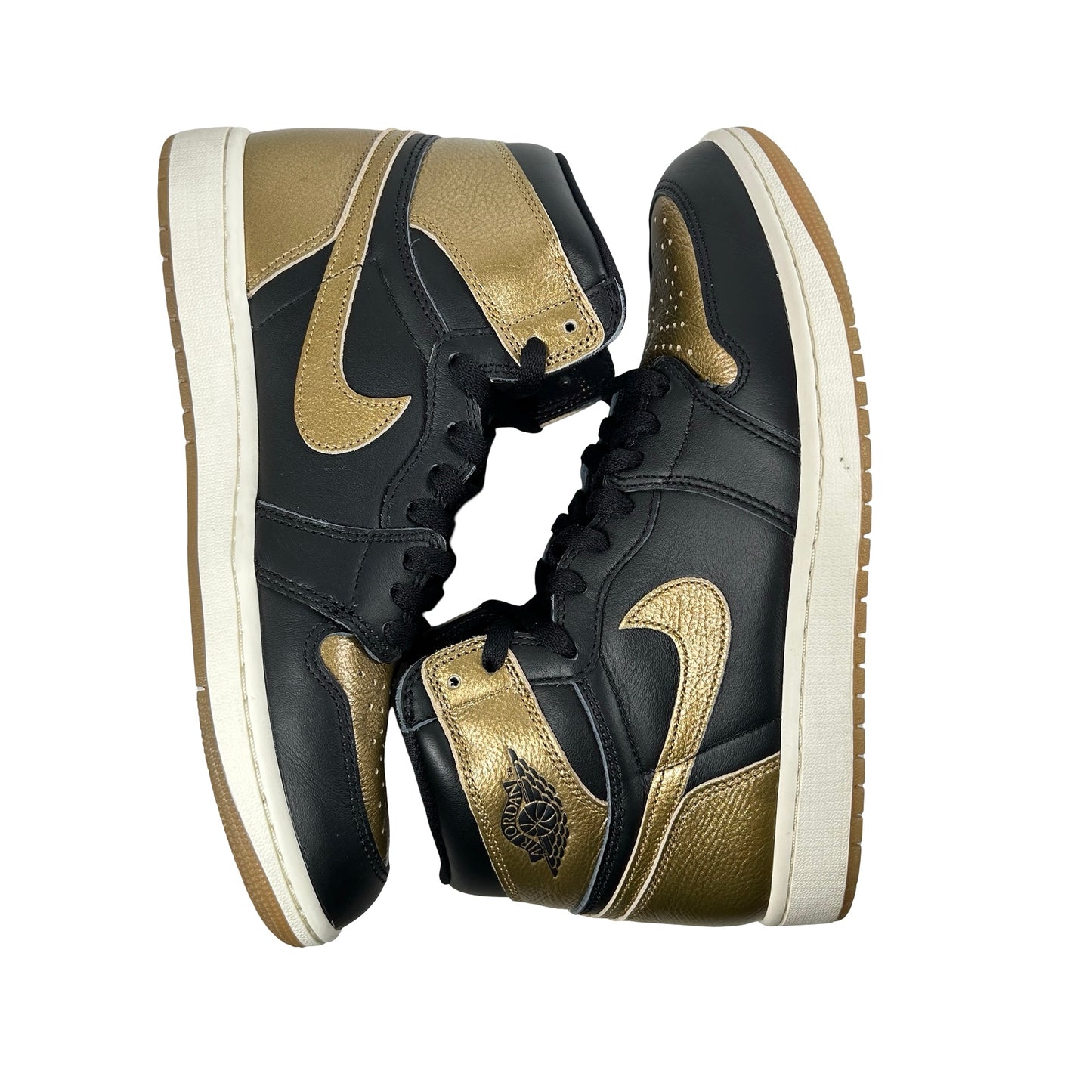 DZ5485 071 Jordan 1 Retro High OG Black Metallic Gold [USED] - 9.5 M (Used)