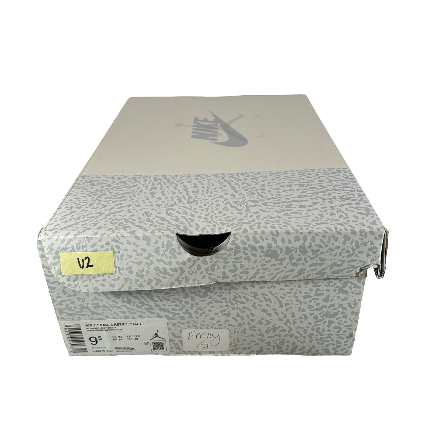 FJ9479 100 Jordan 3 Retro Craft Ivory [USED] - 9.5 M (Used2)