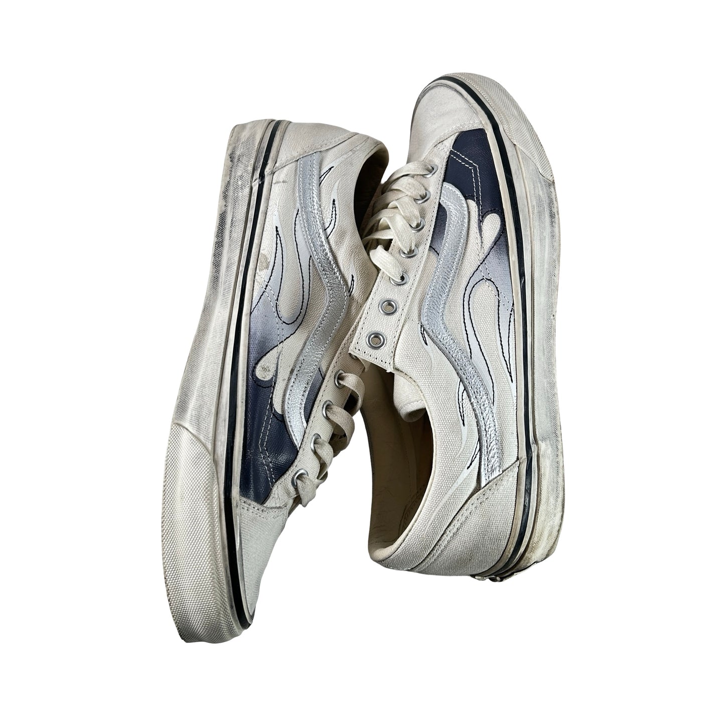 VN000D9RCCZ Vans LX Old Skool Archive Flame White [USED] - 11.5 M (Used)