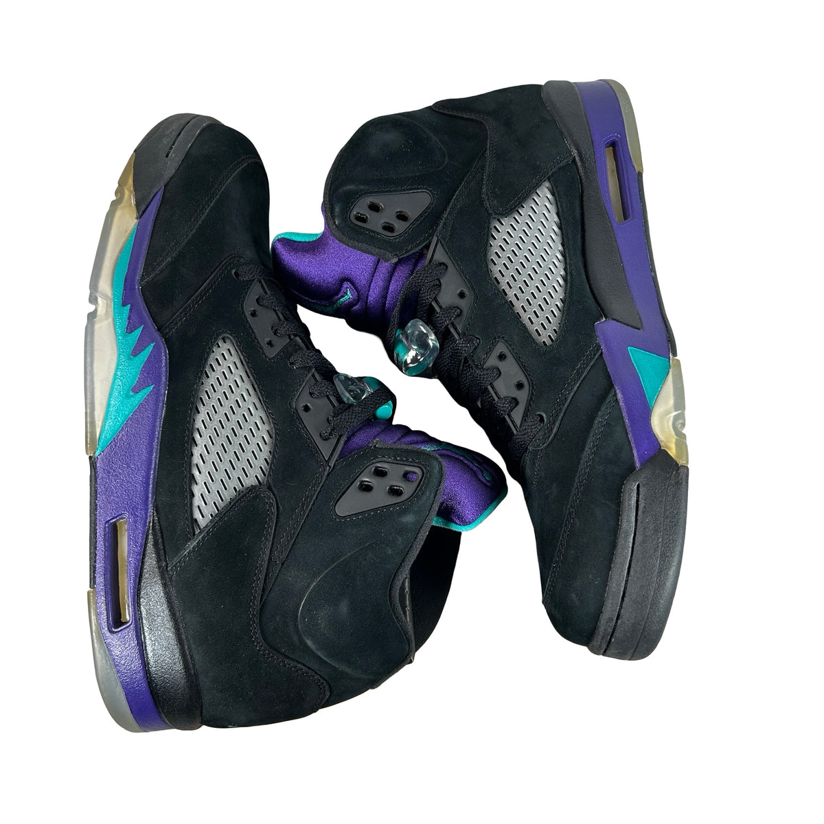 136027 007 Air Jordan 5 Retro Black Grape (2013) - 11.5 M (Yellowing Soles)