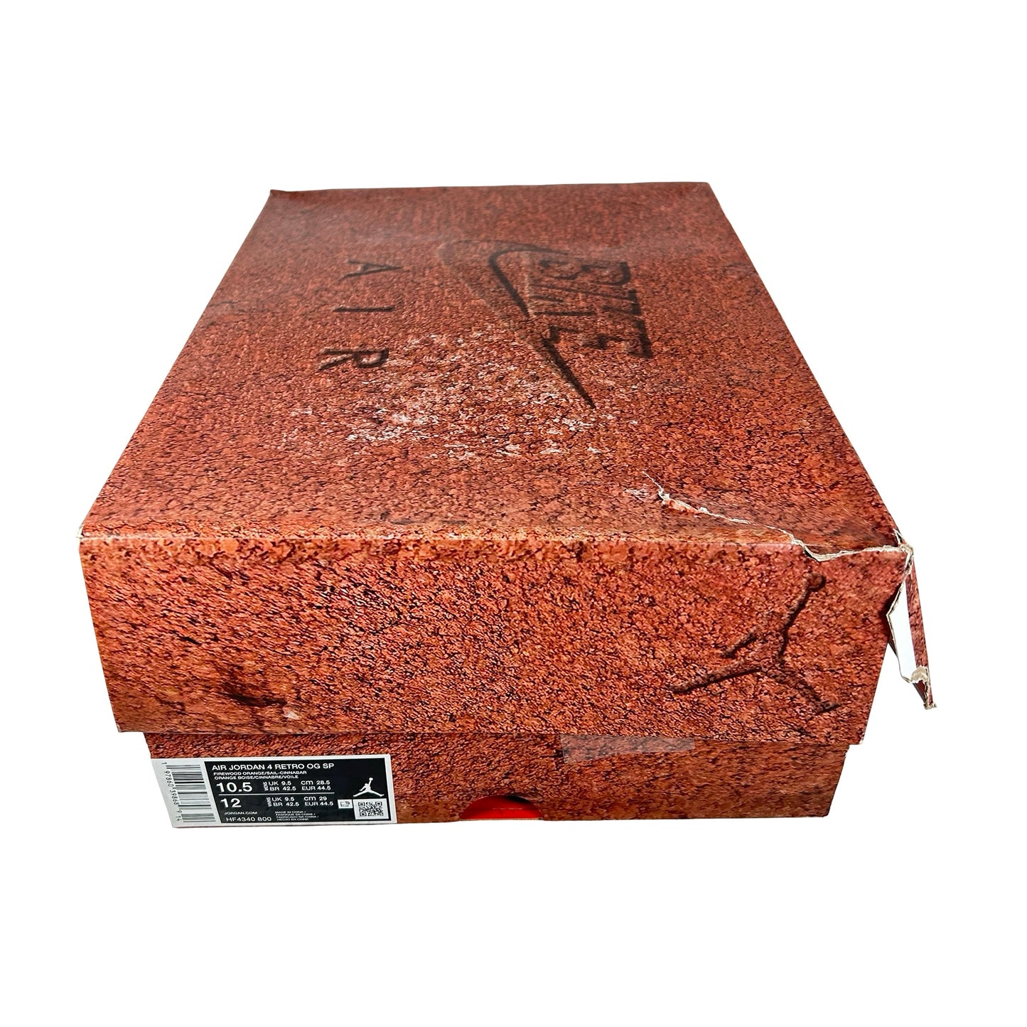 HF4340 800 Air Jordan 4 Retro OG SP Nigel Sylvester Brick by Brick [CONDITIONAL] - 10.5 M (Mark on left upper) (Damaged Lid)