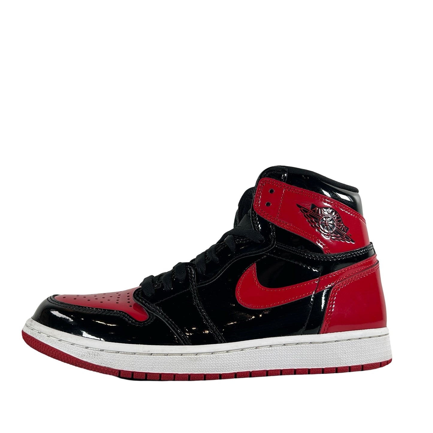 555088 063 Jordan 1 Retro High OG Patent Bred [USED] - 9 M (Used3)