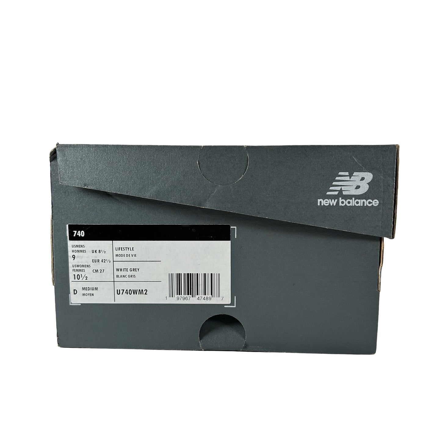 U740WM2 New Balance 740v2 White Silver Reflection [USED] - 9 M (Used)
