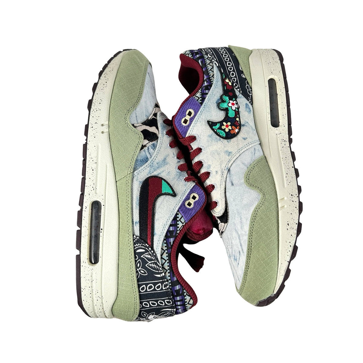 DN1803 300 Nike Air Max 1 Concepts Denim Olive Canvas [USED] - 13 M (Used)