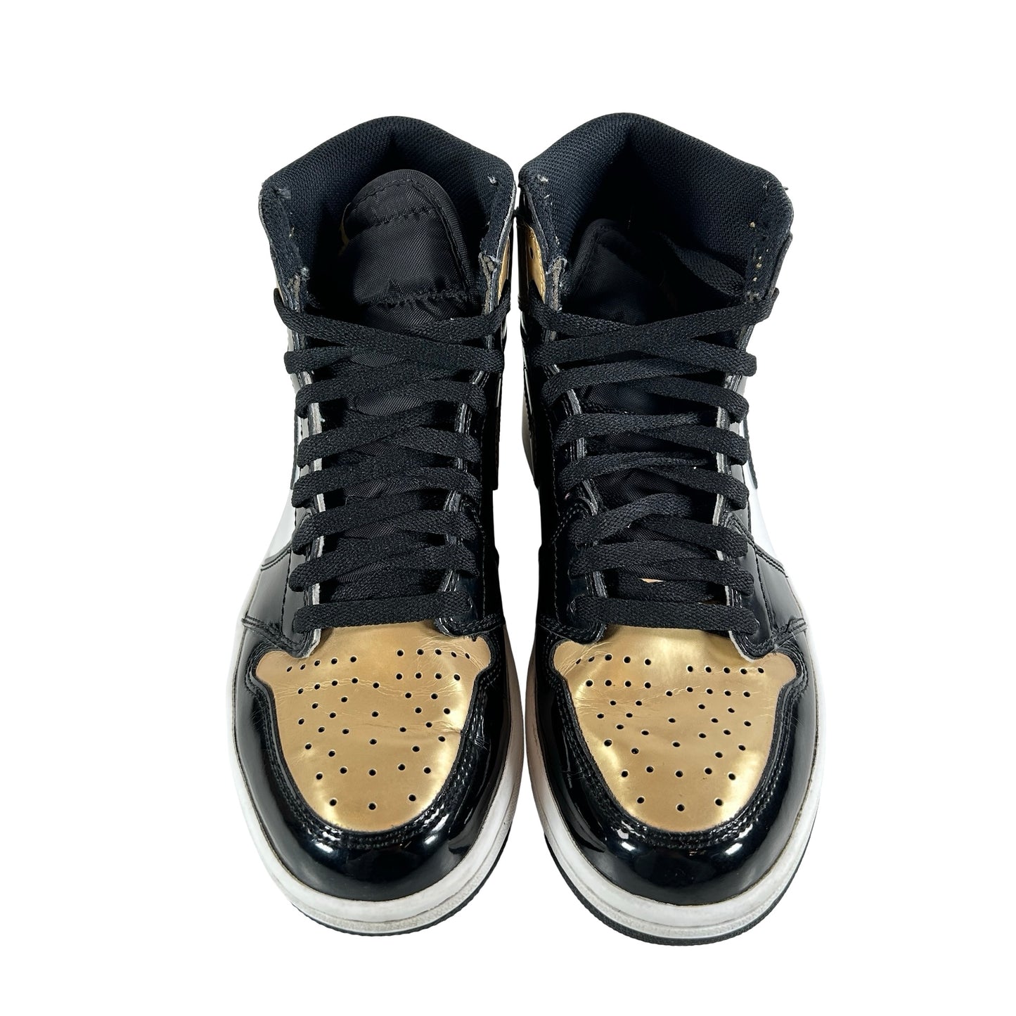 861428 007 Jordan 1 Retro High NRG Patent Gold Toe [USED] - 8.5 M (Used) (No Box)