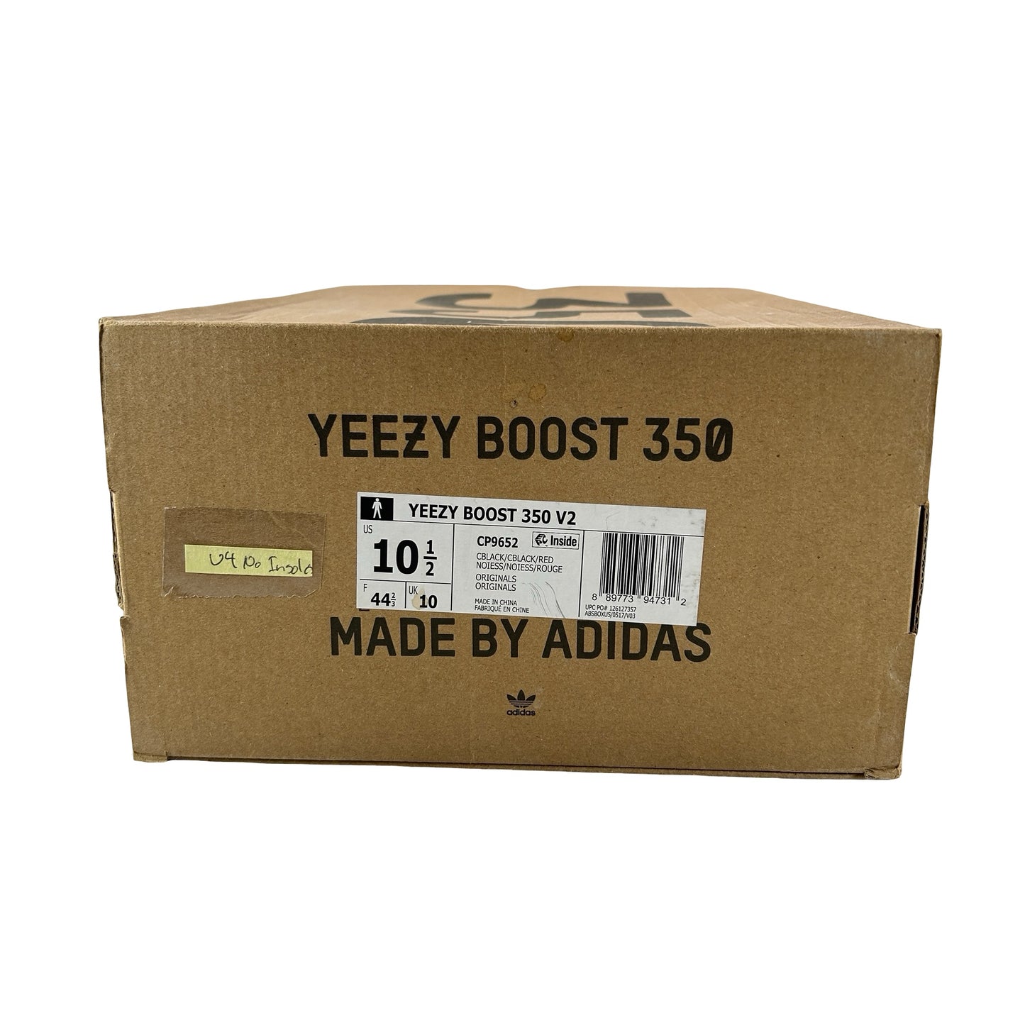 CP9652 Yeezy 350 V2 Bred [USED] - 10.5 M (Used4) (No Insoles)