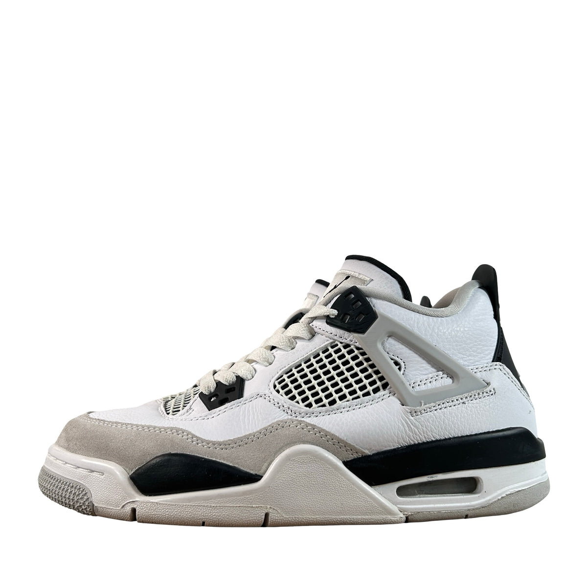 408452 111 Jordan 4 Retro Military Black (GS) [USED] - 7 Y (Used)