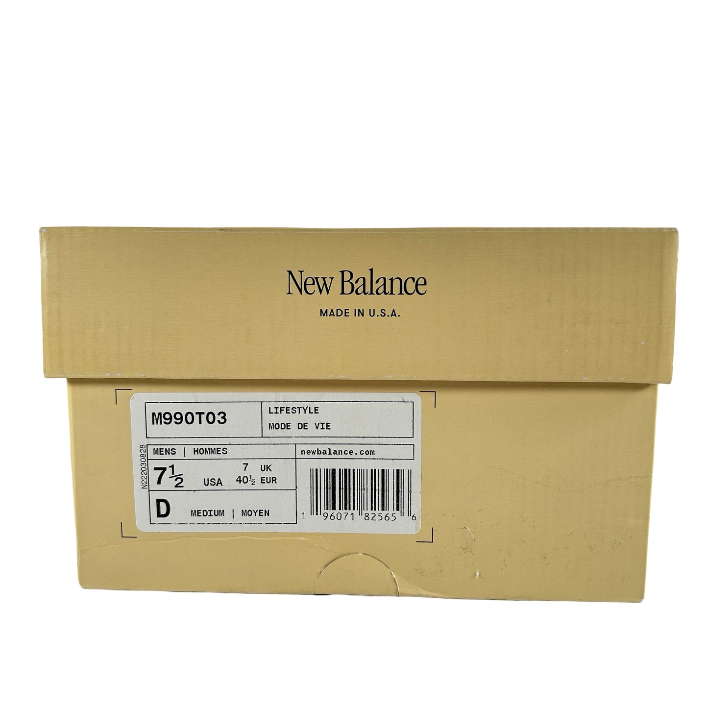 M990T03 New Balance 990v3 MiUSA Grey Blue Olive [USED] - 7.5 M (Used)