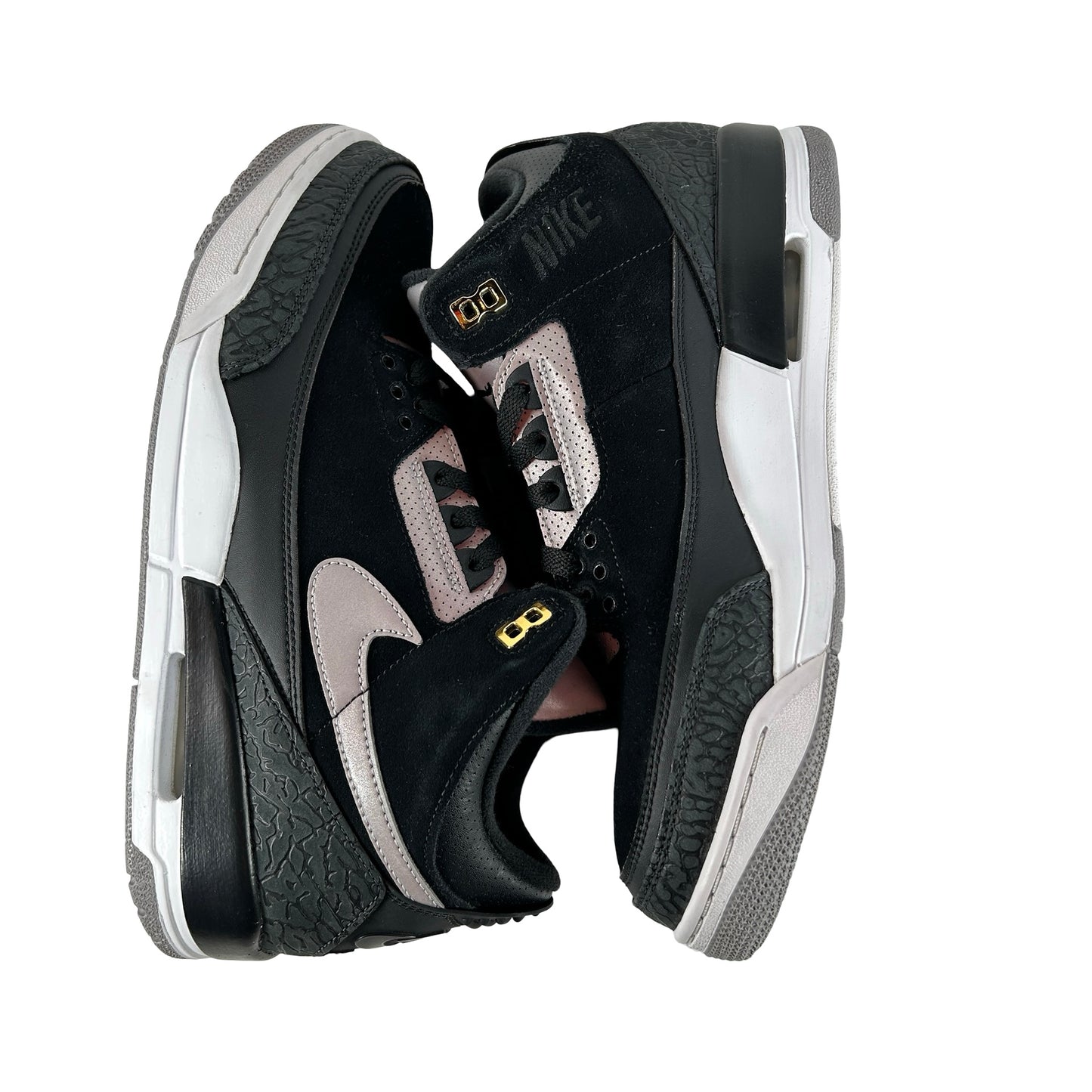 CK4348 007 Jordan 3 Retro Tinker Black Cement Gold [USED] - 11 M (Used)