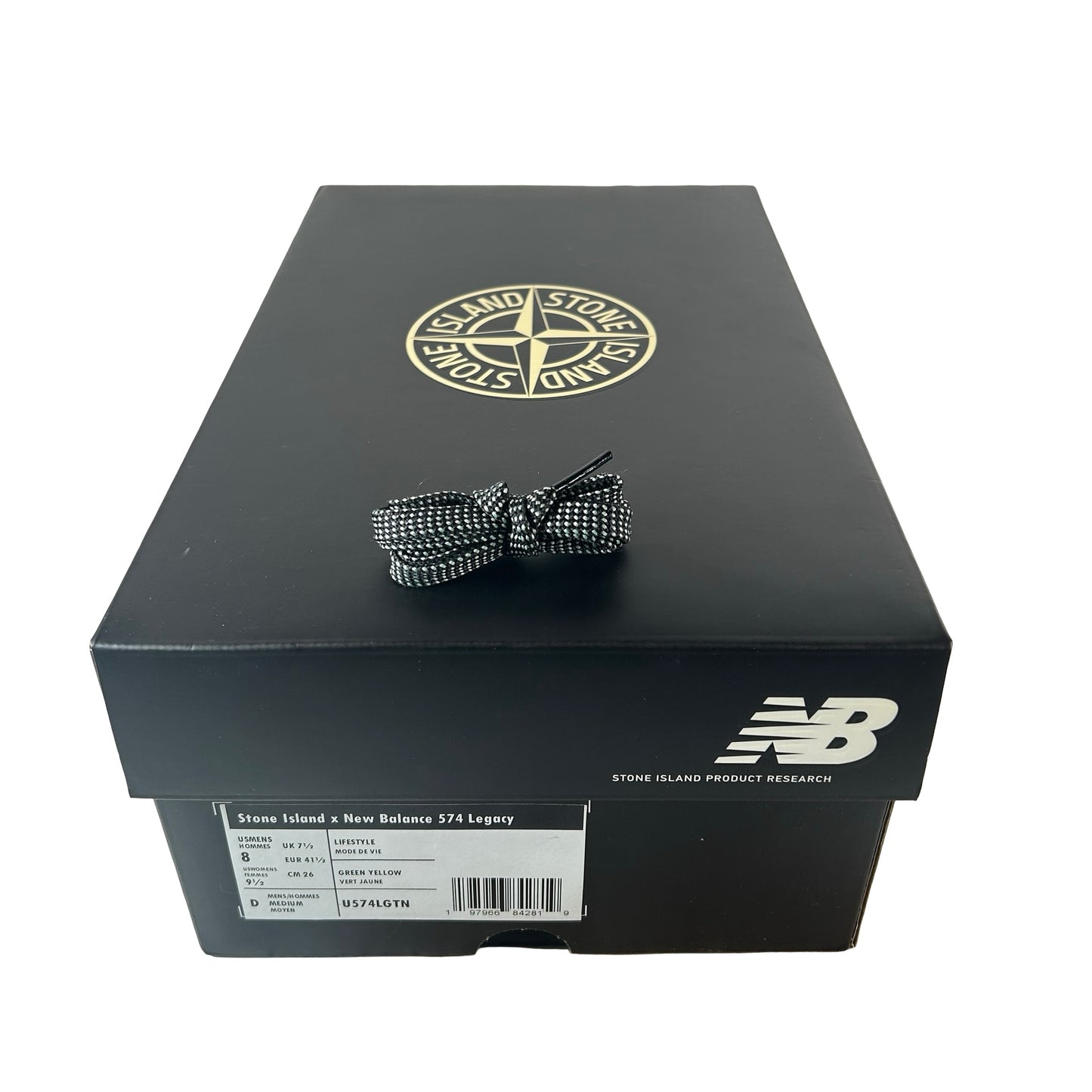 U574LGTN New Balance 574 Legacy Stone Island Light Green [USED] - 8 M (Used)
