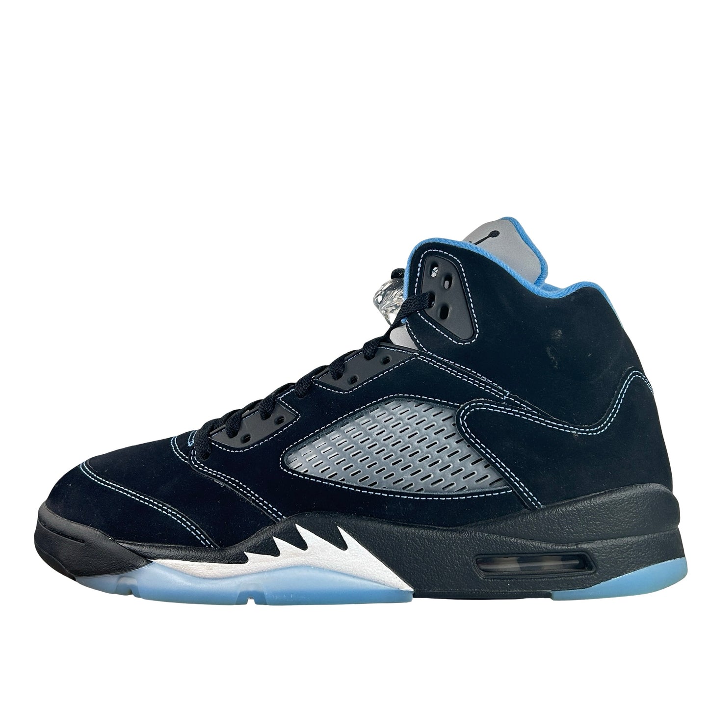 DD0587 008 Jordan 5 Retro Black University Blue (2026) [USED] - 13 M (Used)