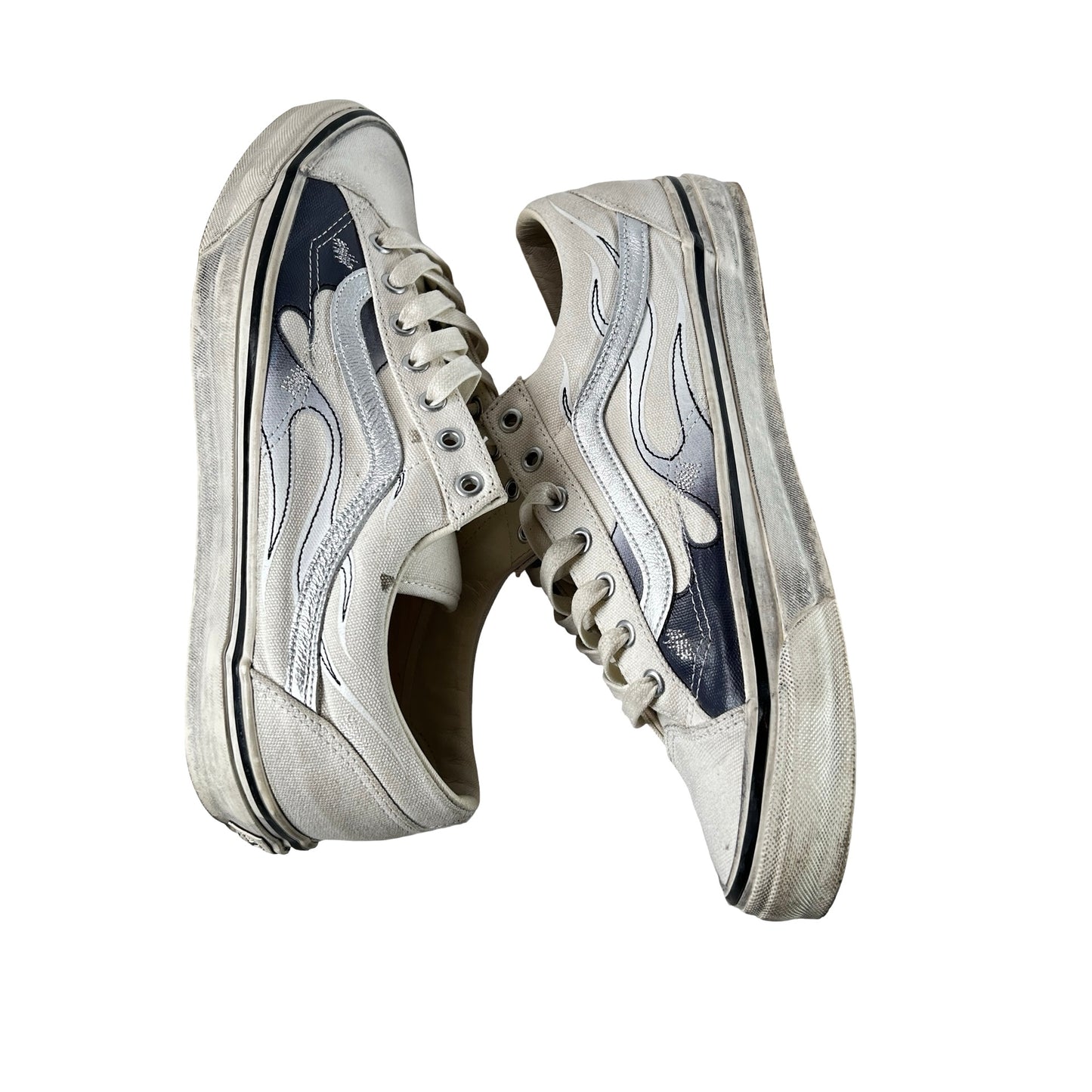 VN000D9RCCZ Vans LX Old Skool Archive Flame White [USED] - 11.5 M (Used)