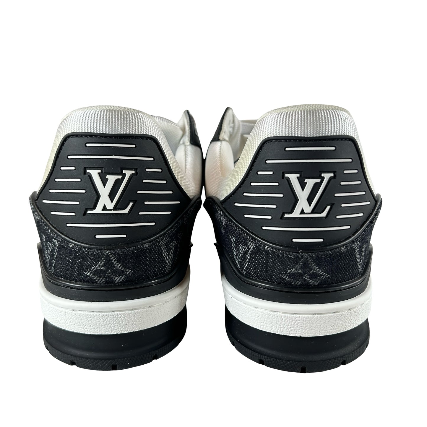 1A9JG9 Louis Vuitton LV Trainer White Black [USED] - LV 10 (Used)