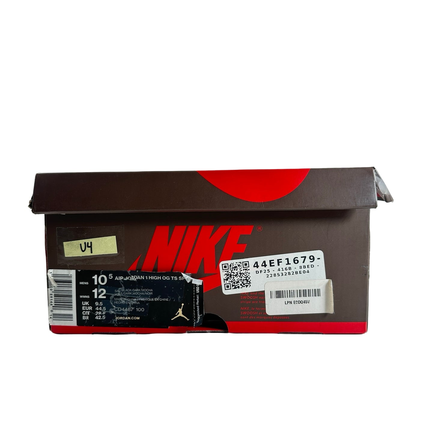 CD4487 100 Jordan 1 Retro High OG SP Travis Scott Mocha [USED] - 10.5 M (Used4)