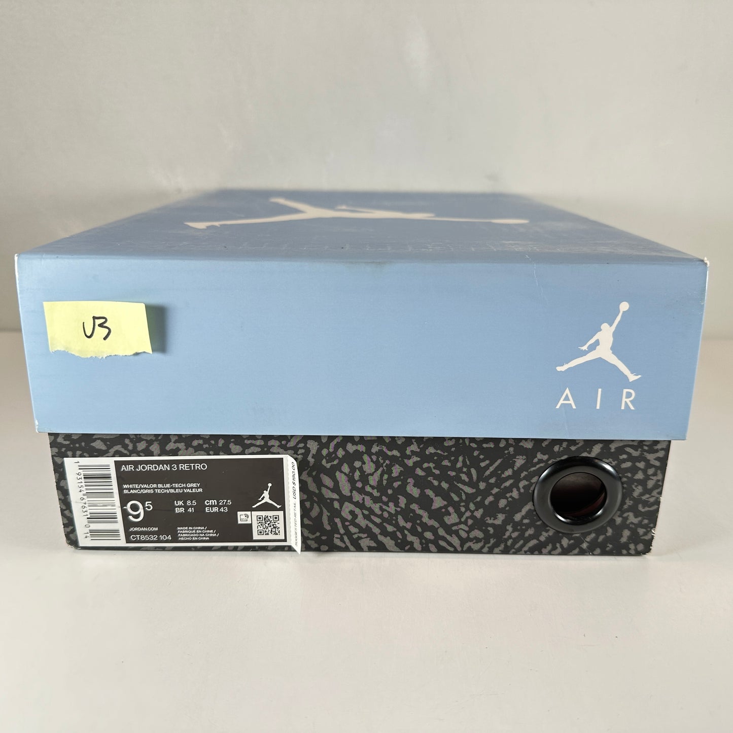 CT8532 104 Jordan 3 Retro UNC (2020) [USED] - 9.5 M (Used3)