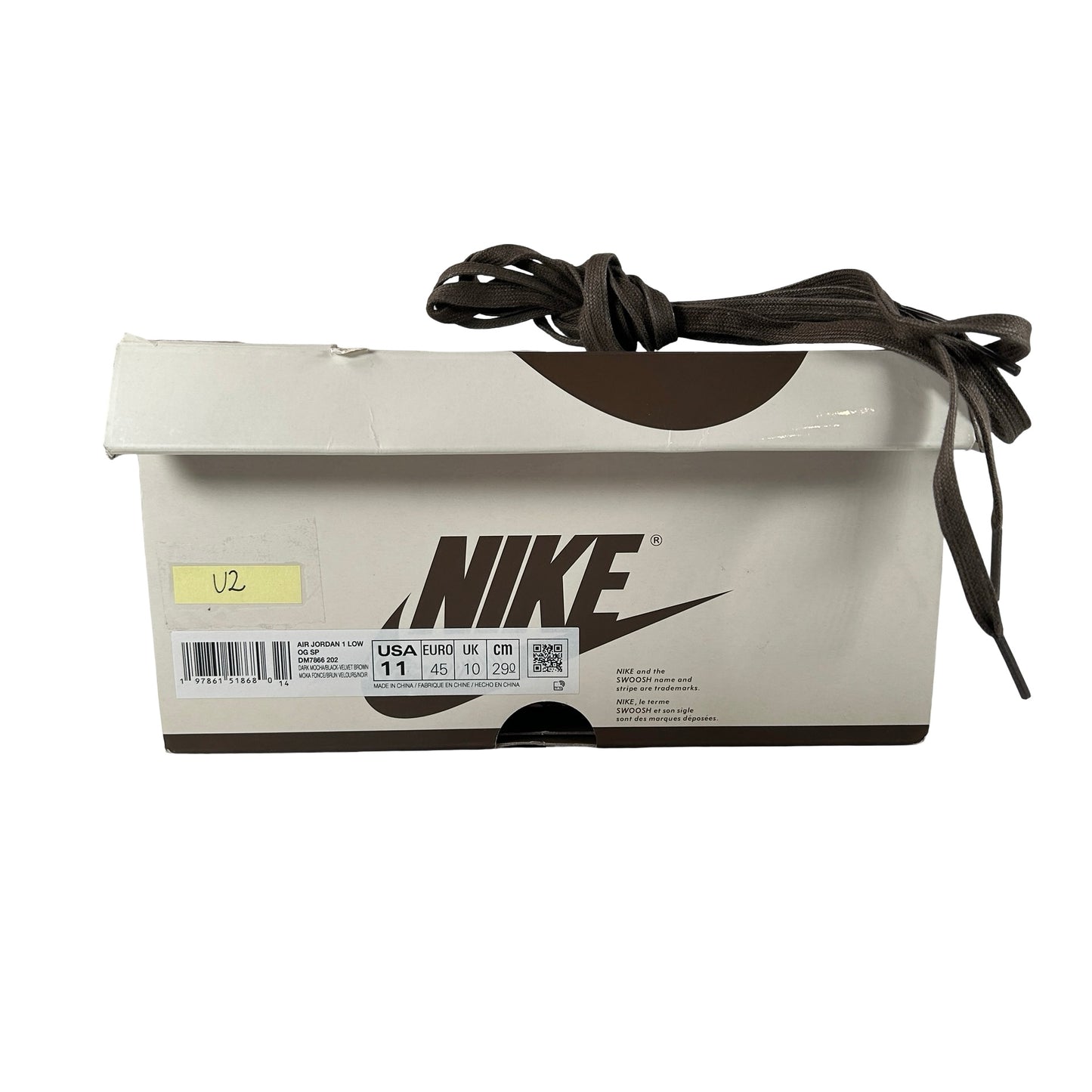 DM7866 202 Jordan 1 Retro Low OG SP Travis Scott Velvet Brown [USED] - 11 M (Used2)