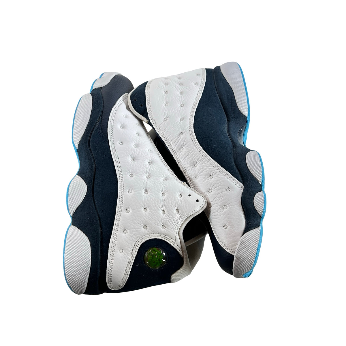 414571 144 Jordan 13 Retro Obsidian Powder Blue White [USED] - 11 M (Used3)