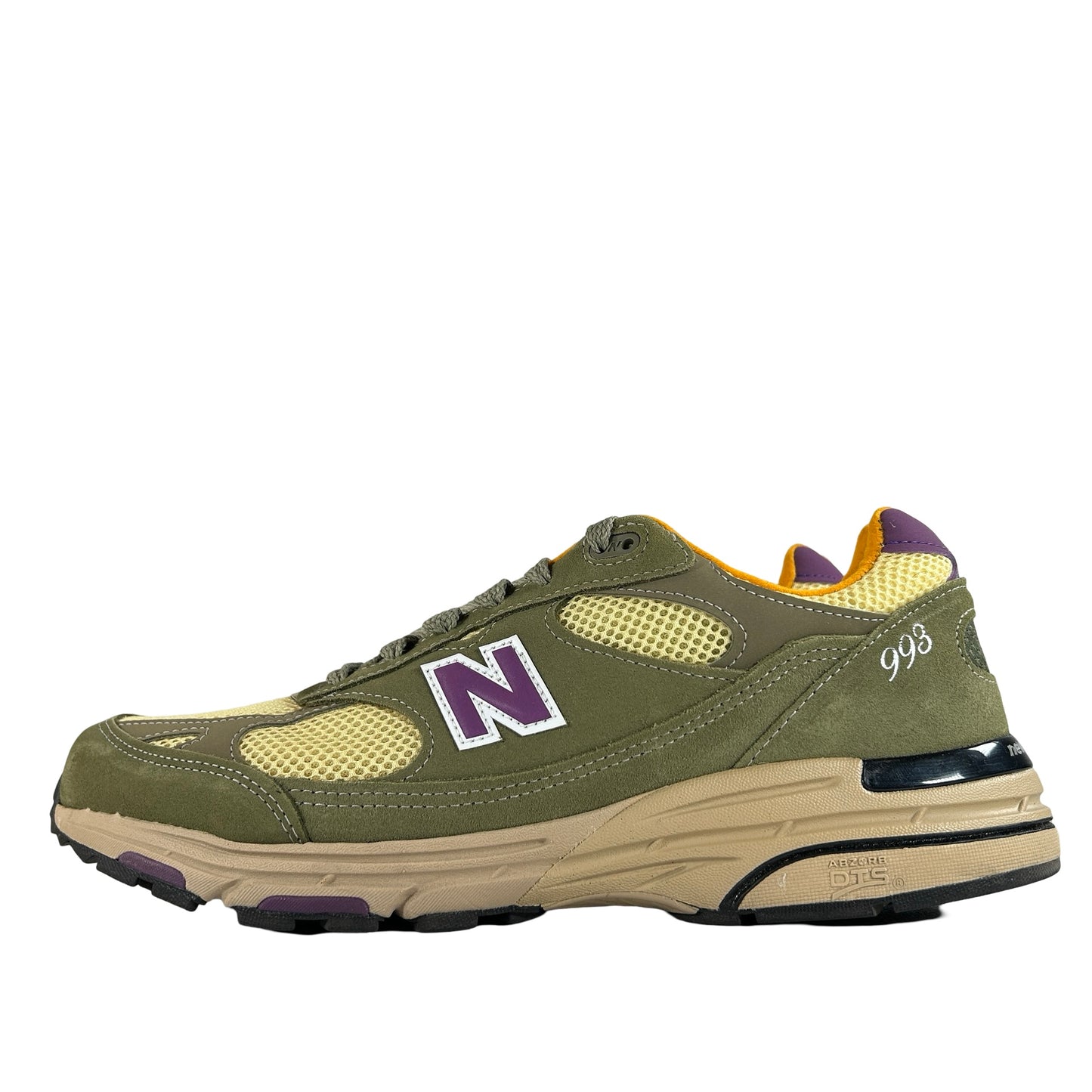 U9930L New Balance 993 MiUSA Teddy Santis Olive Leaf Maize [USED] - 11 M (Used)