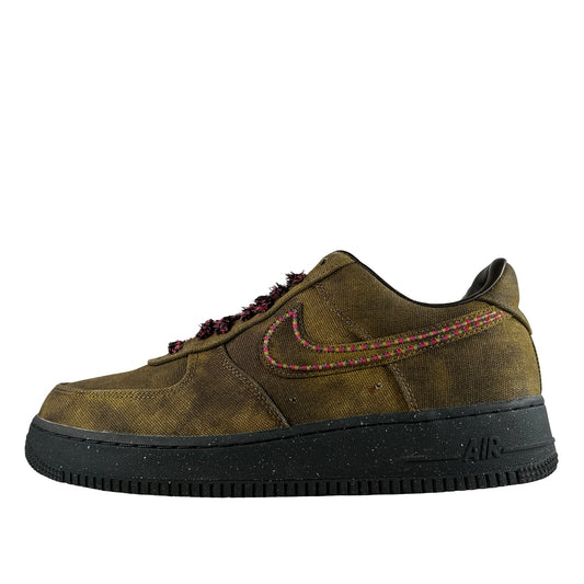 IO4474 300 Nike Air Force 1 Low '07 QS Boucle Desert Moss Fierce Pink [USED] - 11 M (Used)