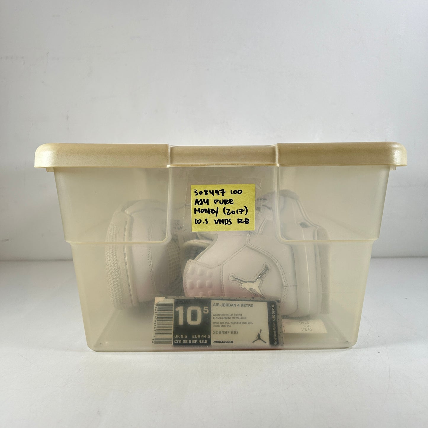 308497 100 Jordan 4 Retro Pure Money (2017) [USED] - 10.5 M (VNDS) (Replace Box)
