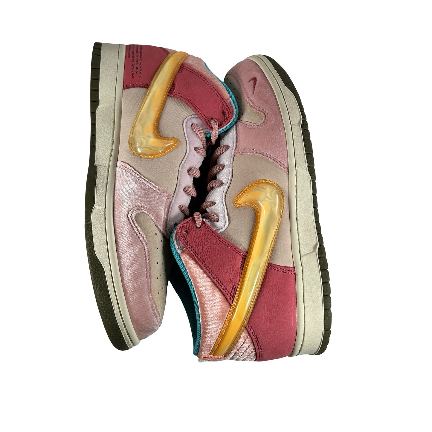 DJ1173 600 Nike Dunk Mid Social Status Free Lunch Strawberry Milk [USED] - 9.5 M (Used) (Replace Box)