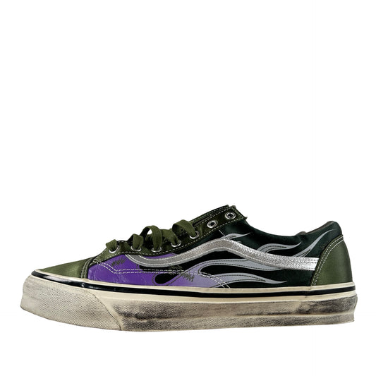 VN000D9RGRK Vans LX Old Skool Archive Flame Green [USED] - 12 M (Used)