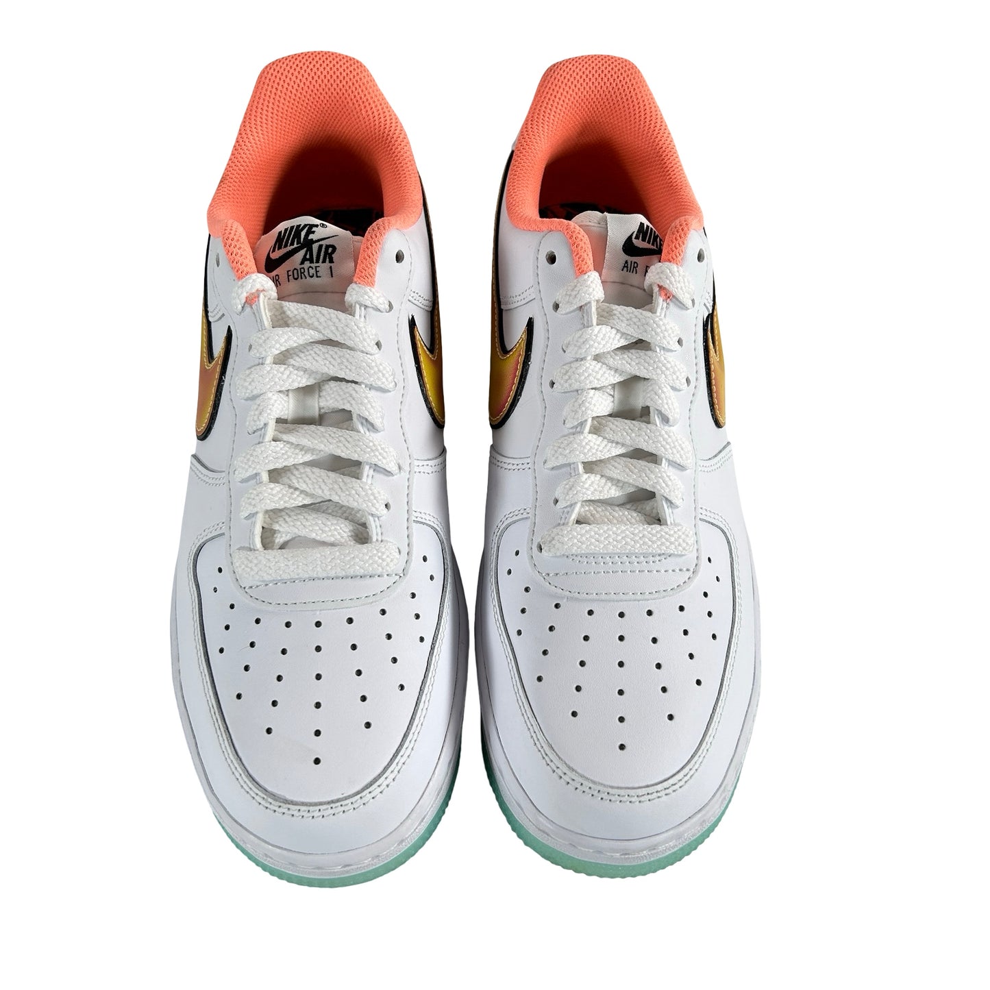 IH4962 100 Nike Air Force 1 Low NY vs. NY White Crimson Pulse [USED] - 8.5 M (Used) (No Box)