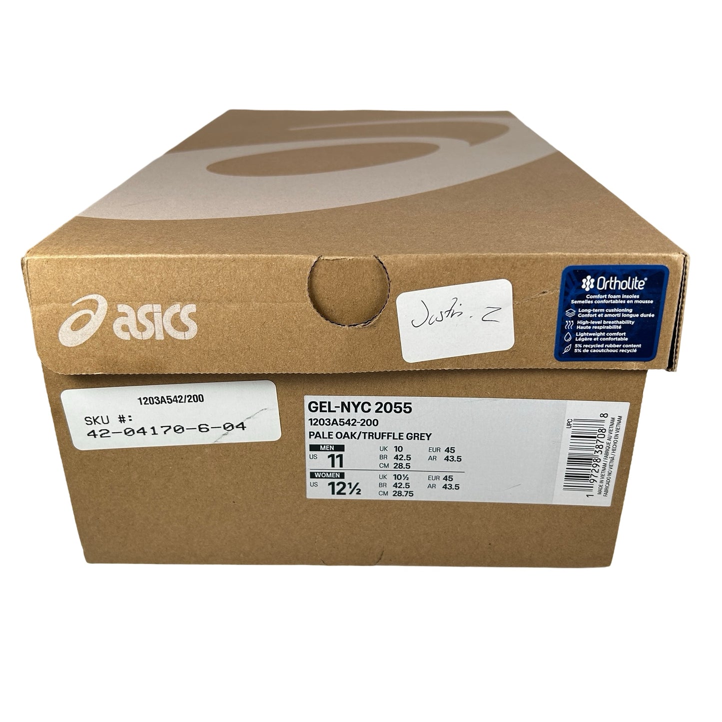 1203A542 200 ASICS Gel-NYC 2055 Pale Oak Truffle Grey [USED] - 11 M (Used)