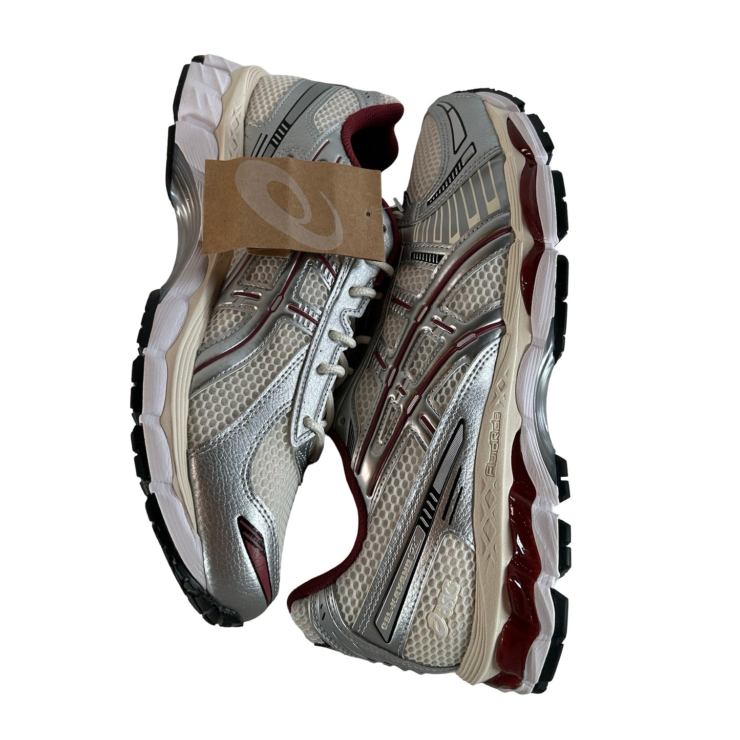 1203A759 102 ASICS Gel-Kayano 12.1 Silver Burgundy [USED] - 11.5 M (VNDS)