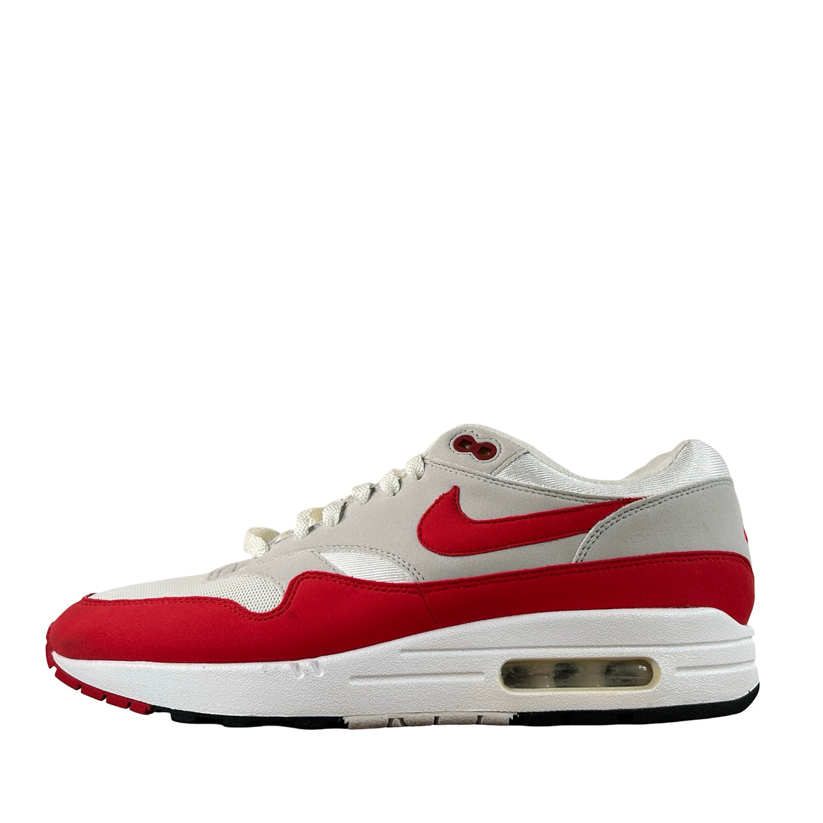 908375 103 Nike Air Max 1 Anniversary Red (2017/2018 Restock Pair) [USED] - 10.5 M (Used) (No Box)