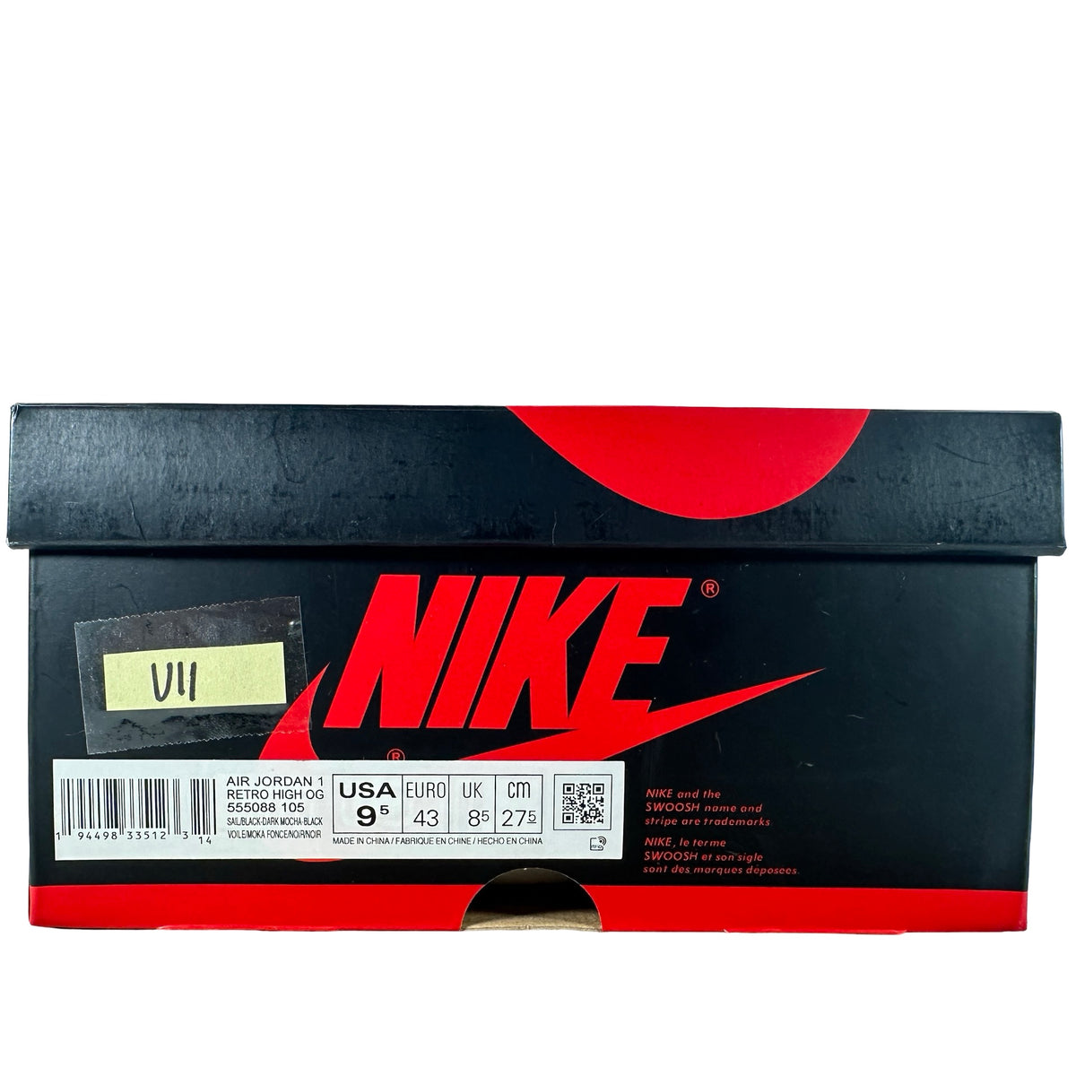 555088 105 Jordan 1 Mocha [USED] - 9.5 M (Used11)
