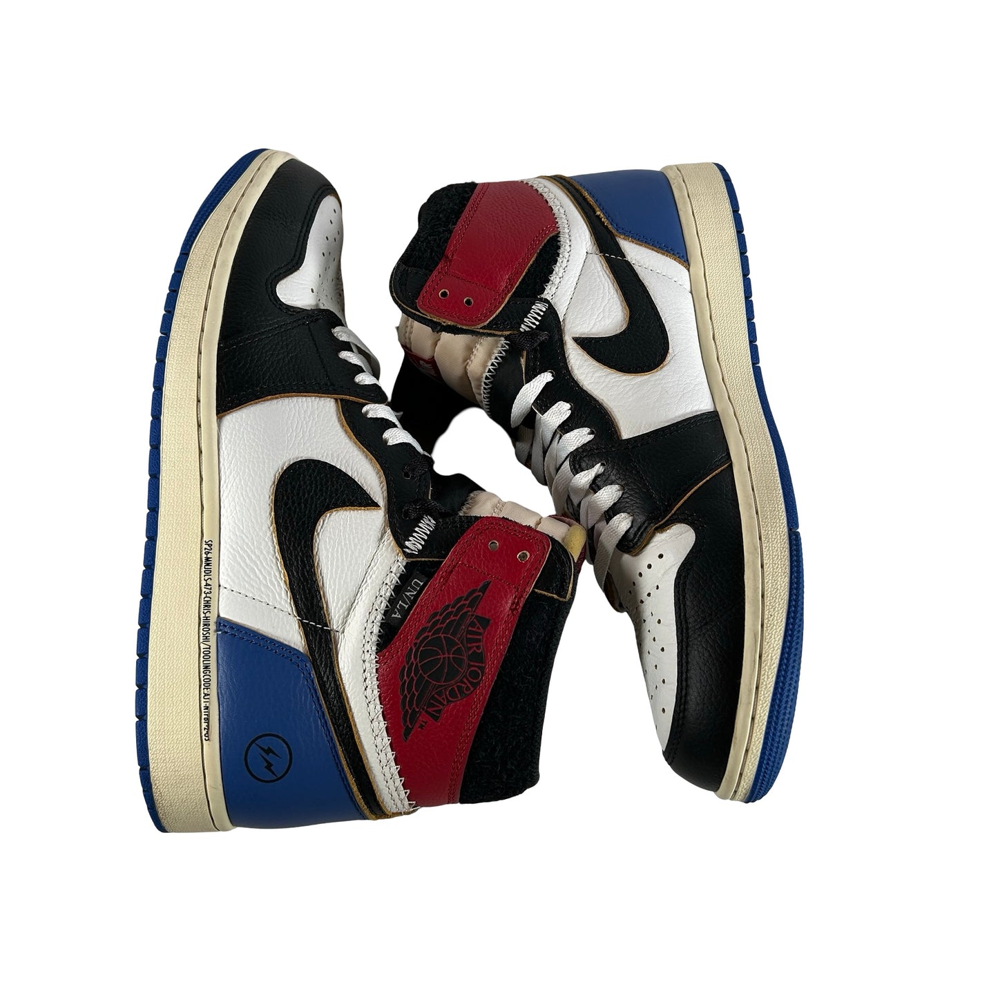 IO7847 002 Jordan 1 Retro High OG SP Fragment x Union LA Varsity Red Sport Royal [USED] - 11 M (Used2)