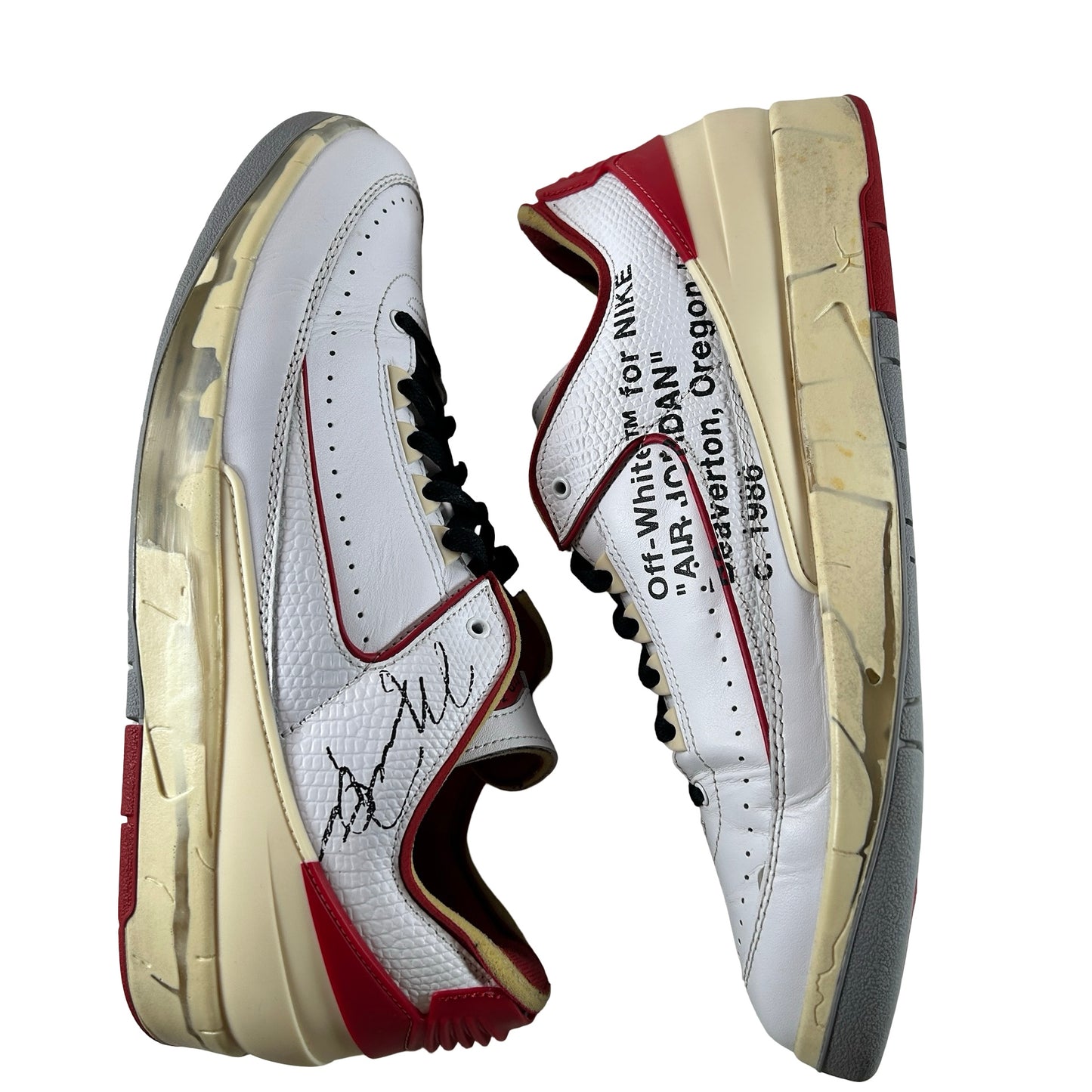 DJ4375 106 Jordan 2 Retro Low SP Off-White White Red [USED] - 12 M (Used3)